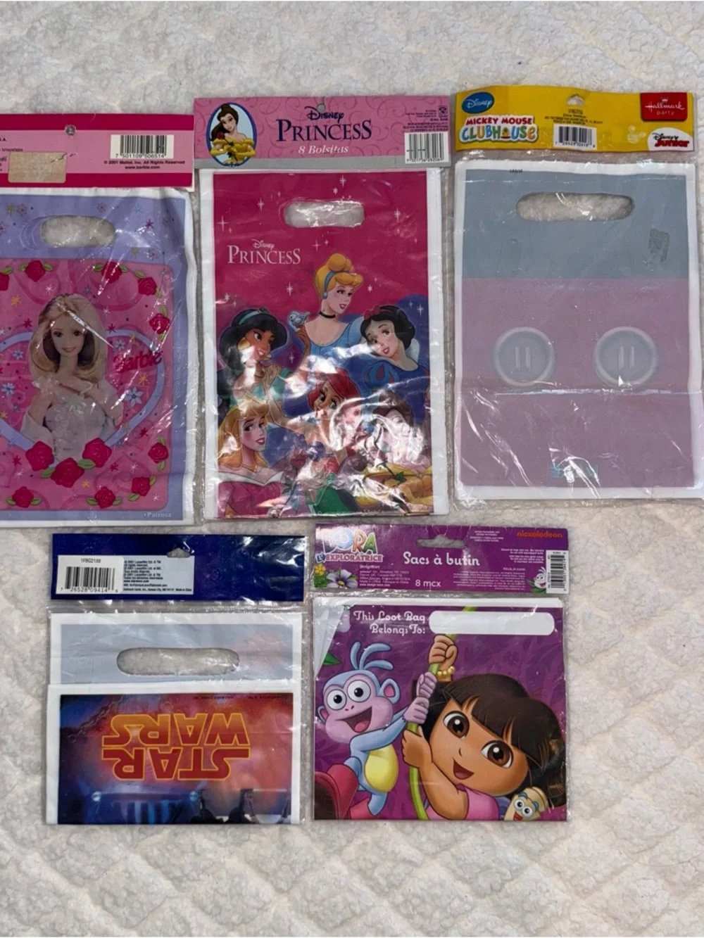Y2K Deadstock Party Favor Gift Bags - Lot of 5